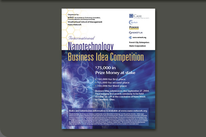 International Nanotechnology Business Idea Competition ad for the Nano Network