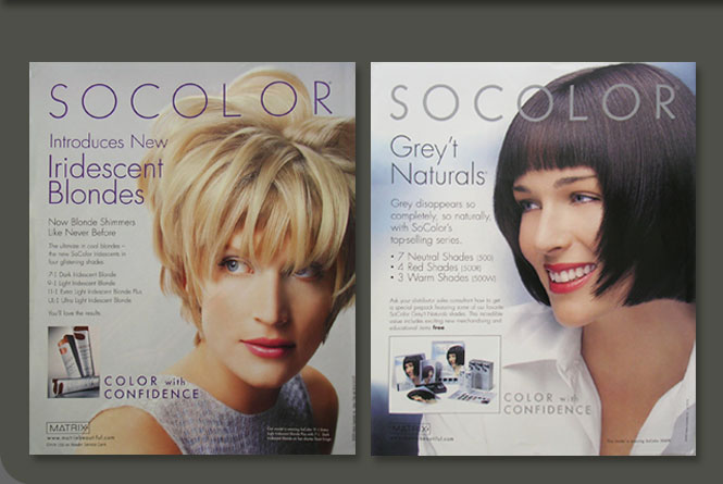 Socolor consumer ads for Matreix Essentials, Inc.
